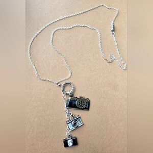 Silver Camera Charm Necklace